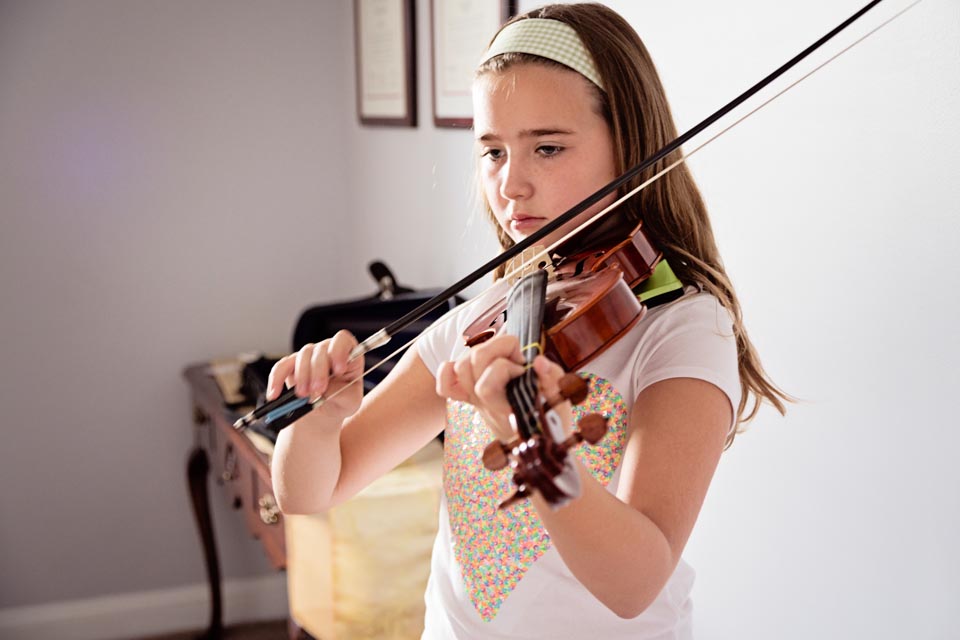 Ciara playing violin